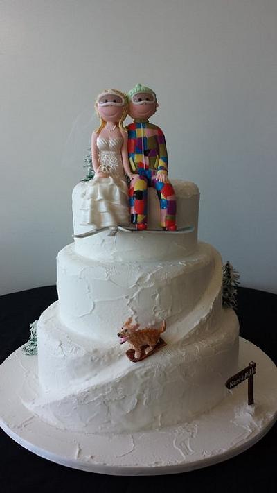 Snow wedding cake - Cake by Paul Delaney of Delaneys cakes