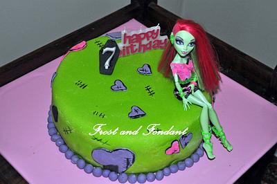 Lime Green Monster High Birthday Cake - Cake by Sharon Frost 