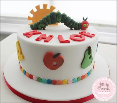 Hungry Caterpillar  cake - Cake by  Utterly Charming Cakes