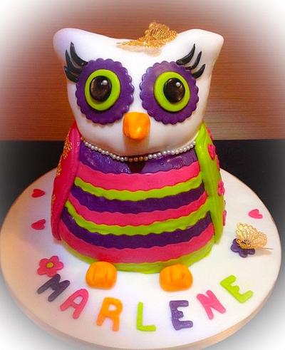 Happy Owl - Cake by Tortengwand by Dijana