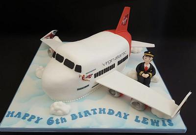 Carved aeroplane cake - Cake by Julie's Cake in a Box
