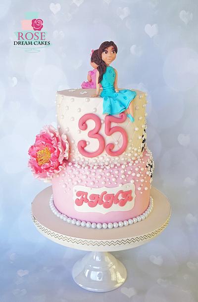 Mommy and Me Birthday Cake - Cake by Rose Dream Cakes