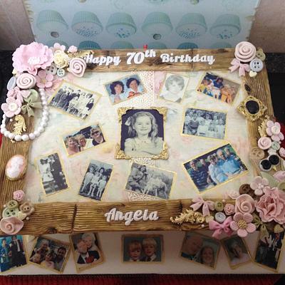 Vintage/shabby chic photo frame - Cake by Shell