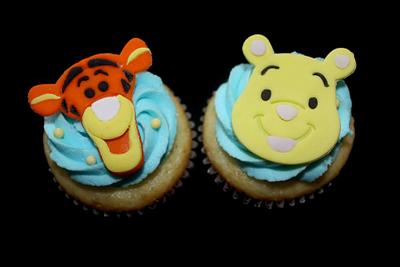 Tigger and Pooh Cupcake toppers - Cake by Jewell Coleman