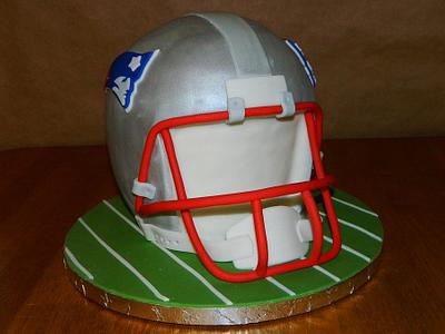 Football Helmet Cake - Cake by Maureen