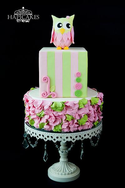 Owl Love - Cake by Hazel Wong Cake Design