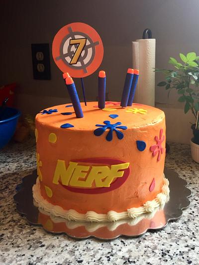 Nerf Cake - Cake by Julie 