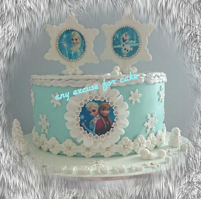Frozen cake & cupcakes  - Cake by Any Excuse for Cake