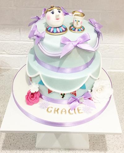 Mrs Potts  - Cake by Kayleigh's cake boutique 