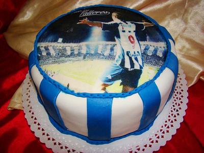 Torta cumpleaños hincha de futbol - Cake by patriciareposteria