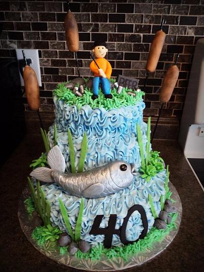 Fishing and Beer  - Cake by The Cakery 