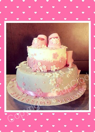 New born "welcome Giorgia" - Cake by CupClod Cake Design