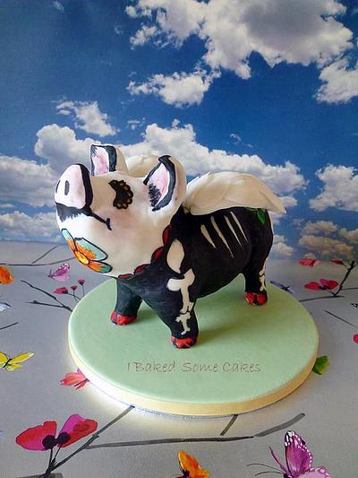 Angelic Flying Piggy! - Cake by Julie, I Baked Some Cakes