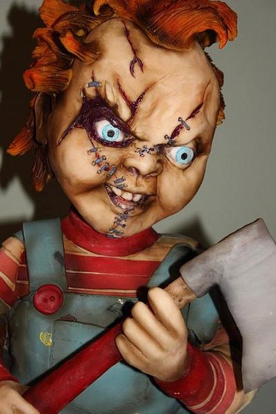 Chucky and his Bride sculpted cake - Cake by Sugar Spice