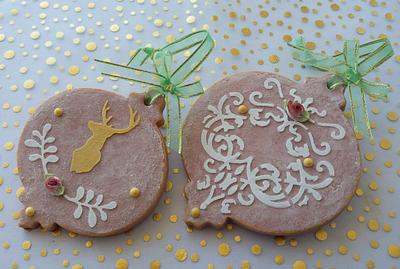  Vinatage Christmas hanging cookies - Cake by Carol Araya