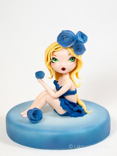 Blue Rose - Cake by i dolcetti di Kerù