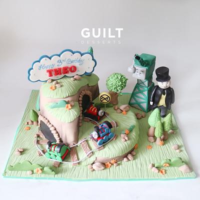 Thomas Train cake - Cake by Guilt Desserts