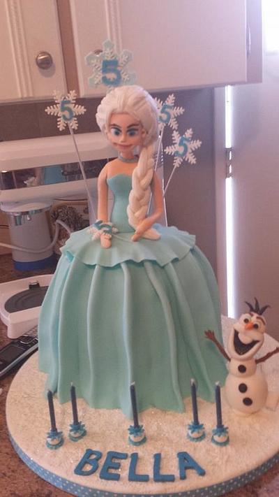 Elsa and Olaf - Cake by greca111699