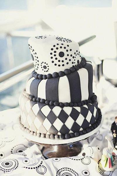 Topsy Turvy Anniversary cake - Cake by Sarah F