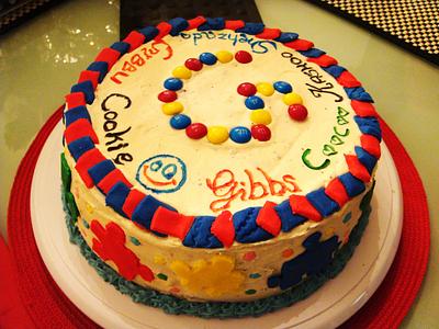Jigsaw Puzzle Birthday Cake - Cake by Sara's Baked Creations