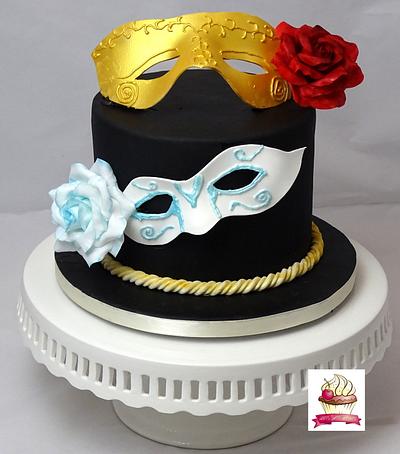 Carnival Cakers Collaboration- Venetian Carnivalmask - Cake by Danis Sweet Dreams