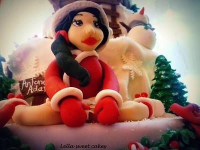 Christmas girl - Cake by LellaSweetCakes