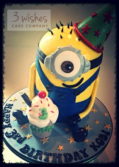 Birthday Minion Cake - Cake by 3 Wishes Cake Co