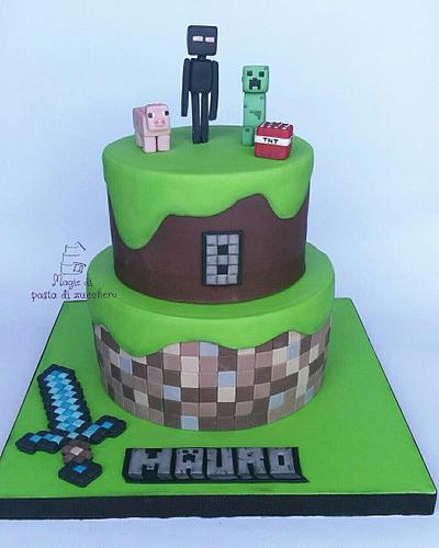 Minecraft - Cake by Mariana Frascella
