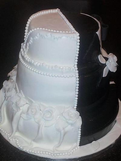 Wedding joined cake - Cake by Agnieszka