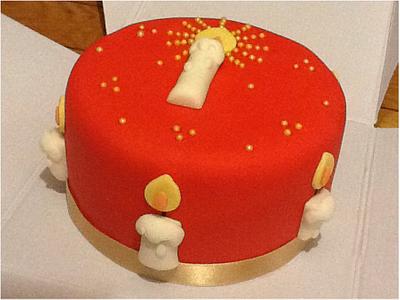Christmas Candles - Cake by K Cakes