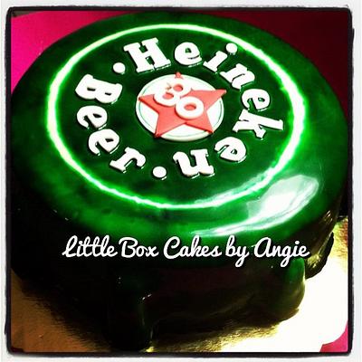 Heineken Cake - Cake by Little Box Cakes by Angie