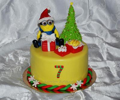 christmas minion - Cake by katarina139