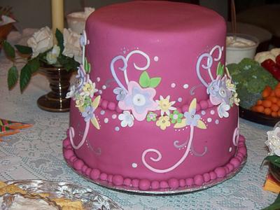 Erica's Wedding Shower - Cake by mallorymaid