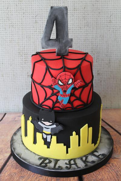 Baby Superheroes - Cake by The Skylark Bakery