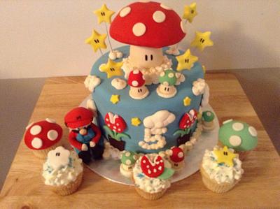 Mario! - Cake by Sharon