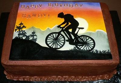 Mountain Biker - Cake by Kendra's Country Bakery