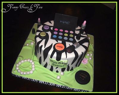 Another Girly Cake (MAC) - Cake by YummyTreatsbyYane