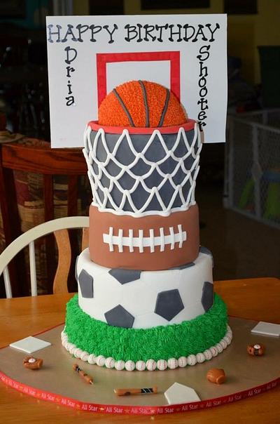 Sports Cake - Cake by Jennifer Leonard