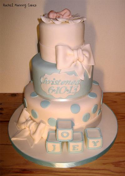 Christening Cake - Cake by Rachel Manning Cakes