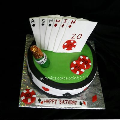 Poker cake - Cake by yummiezcakespoint