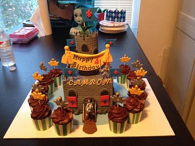 Medieval Birthday cake for Icing Smiles - Cake by DeliciousCreations