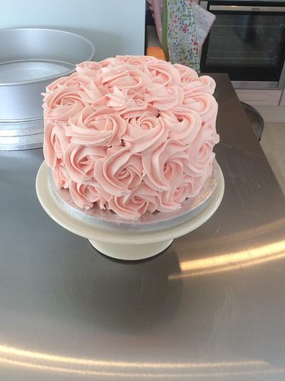 Pink rose - Cake by Popsue