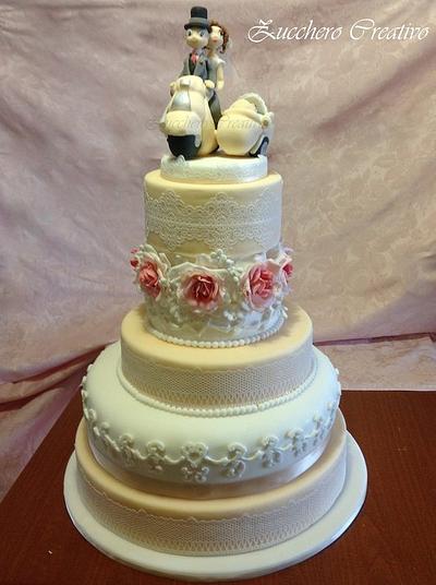 wedding cake  - Cake by ZuccheroCreativo