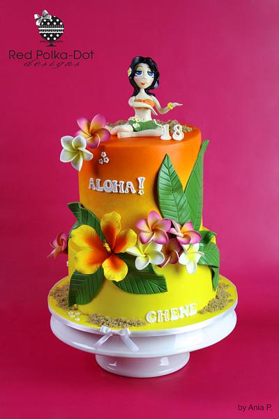 Hawaiian Birthday - Cake by RED POLKA DOT DESIGNS (was GMSSC)