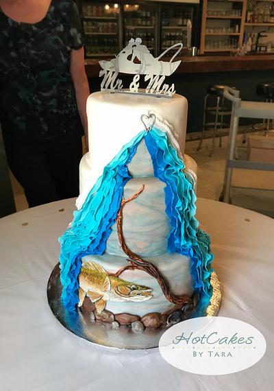 Fishing Wedding  - Cake by HotCakes by Tara