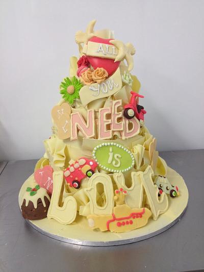 "All you need is love" at Christmas! - Cake by Patricia