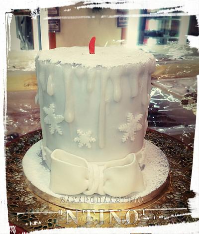 Christmas Candle cake - Cake by Aspasia Stamou