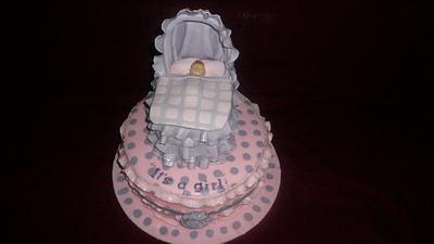 Baby in Cradle - Cake by sadia naveed iqbal