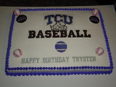 TCU Baseball - Cake by Kim Leatherwood