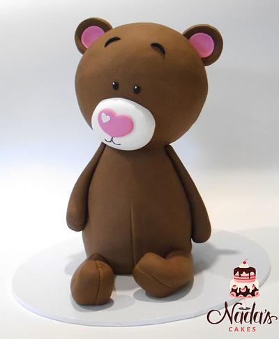 3D Teddy Bear Cake - Cake by Nada